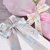 Max All You Need is Love Silk Satin Ribbons Roll Gift Package Craft Silvery Grey