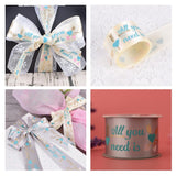 Max All You Need is Love Silk Satin Ribbons Roll Gift Package Craft Silvery Grey