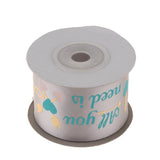 Max All You Need is Love Silk Satin Ribbons Roll Gift Package Craft Silvery Grey