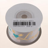 Max All You Need is Love Silk Satin Ribbons Roll Gift Package Craft Silvery Grey