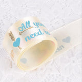 Max 10 Yards Fabric Ribbon Roll Gift Package Craft Cake Wrapping Belt Tape Beige