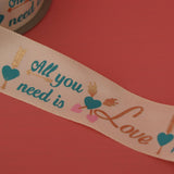 Max 10 Yards Fabric Ribbon Roll Gift Package Craft Cake Wrapping Belt Tape Beige