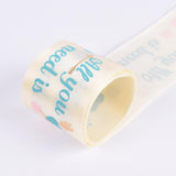 Max All You Need is Love Silk Satin Ribbons Roll Gift Package Craft Beige