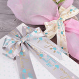 Max All You Need is Love Silk Satin Ribbons Roll Gift Package Craft Beige