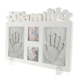 Max Handprint Footprint Picture Frame Kit Baby Shower Keepsake Gift White clay