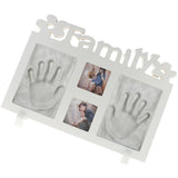Max Handprint Footprint Picture Frame Kit Baby Shower Keepsake Gift White clay