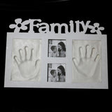 Max Handprint Footprint Picture Frame Kit Baby Shower Keepsake Gift White clay