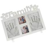 Max Handprint Footprint Picture Frame Kit Baby Shower Keepsake Gift White clay