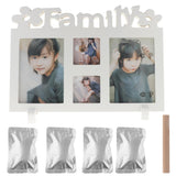 Max Handprint Footprint Picture Frame Kit Baby Shower Keepsake Gift White clay