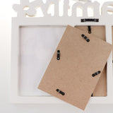 Max Handprint Footprint Picture Frame Kit Baby Shower Keepsake Gift White clay