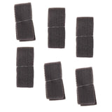 Max 6 Pieces Hand Making Fabric Ribbons Bowknot Gift Package DIY Craft Gray