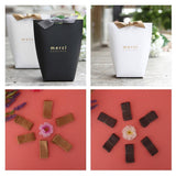 Max 6 Pieces Hand Making Fabric Ribbons Bowknot Gift Package DIY Craft Gray
