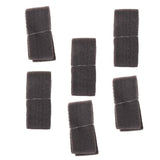 Max 6 Pieces Hand Making Fabric Ribbons Bowknot Gift Package DIY Craft Gray