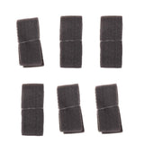 Max 6 Pieces Hand Making Fabric Ribbons Bowknot Gift Package DIY Craft Gray