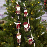 Christmas Doll Climbing on Rope Ladder Xmas Tree Home Shop Decor Santa Claus