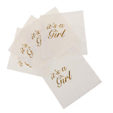 Max 5x Paper Napkin for Wedding Birthday Baby Shower Party it is a girl