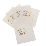 Max 5x Paper Napkin for Wedding Birthday Baby Shower Party it is a girl