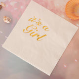 Max 5x Paper Napkin for Wedding Birthday Baby Shower Party it is a girl