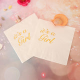 Max 5x Paper Napkin for Wedding Birthday Baby Shower Party it is a girl