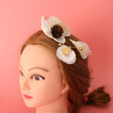 Max 2pcs Floral Flower Headpieces Headwear Wedding Party Hair Accessories