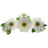 Max Artificial Big Daisy Hairpin Hair Clips Flower Brooch for Women Party White
