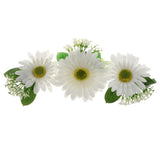 Max Artificial Big Daisy Hairpin Hair Clips Flower Brooch for Women Party White