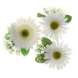 Max Artificial Big Daisy Hairpin Hair Clips Flower Brooch for Women Party White