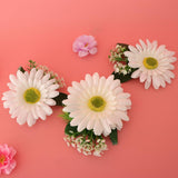 Max Artificial Big Daisy Hairpin Hair Clips Flower Brooch for Women Party White