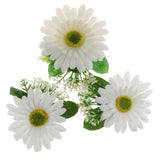 Max Artificial Big Daisy Hairpin Hair Clips Flower Brooch for Women Party White