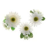 Max Artificial Big Daisy Hairpin Hair Clips Flower Brooch for Women Party White