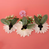 Max Artificial Big Daisy Hairpin Hair Clips Flower Brooch for Women Party White