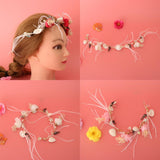 Max Lady Girls Head Flower Headband Headpiece Hair Jewelry Accessories White