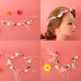 Max Lady Girls Head Flower Headband Headpiece Hair Jewelry Accessories White