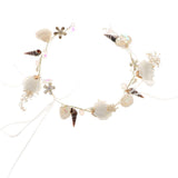 Max Lady Girls Head Flower Headband Headpiece Hair Jewelry Accessories White