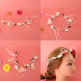 Max Lady Girls Head Flower Headband Headpiece Hair Jewelry Accessories White