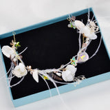 Max Lady Girls Head Flower Headband Headpiece Hair Jewelry Accessories White