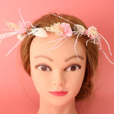 Max Lady Girls Head Flower Headband Headpiece Hair Jewelry Accessories Pink