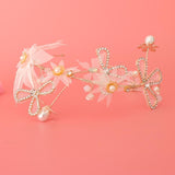 Max Wedding Bridal Flower Pearls Crystal Headband Headpieces Hair Jewelry