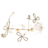 Max Wedding Bridal Flower Pearls Crystal Headband Headpieces Hair Jewelry