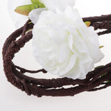 Max 6ft Artificial Silk Peony Flower Ivy Vine Hanging Garland Floral Decor White