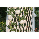 Max 6ft Artificial Silk Peony Flower Ivy Vine Hanging Garland Floral Decor White
