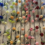 Max 6ft Artificial Silk Peony Flower Ivy Vine Hanging Garland Floral Decor White