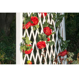 Max 6ft Artificial Silk Peony Flower Ivy Vine Hanging Garland Floral Decor Red