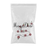 Max 6ft Artificial Silk Peony Flower Ivy Vine Hanging Garland Floral Decor Red