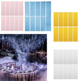 Max 10pcs Metallic Foil Sequin Ceiling Hanging Decoration Wedding Backdrops  A