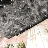 Max 10pcs Metallic Foil Sequin Ceiling Hanging Decoration Wedding Backdrops  A