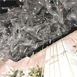 Max 10pcs Metallic Foil Sequin Ceiling Hanging Decoration Wedding Backdrops  C