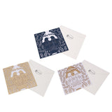 Max 10 Sets Couple Birds Wedding Invitation Cards with Envelopes and Seals Blue