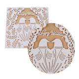 Max 10 Sets Couple Birds Wedding Invitation Cards with Envelopes and Seals White