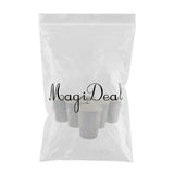 Maxbell 6 Iridescent Rainbow Silver Shiny Paper Cups Kids Birthday Tableware